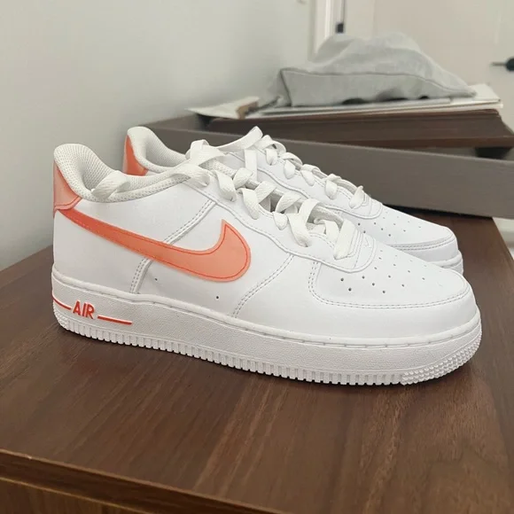 Kids Nike Air Force 1 NN GS KWE white/safety orange
